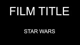 Star Wars a new hope: How to make a Blockbuster Trailer