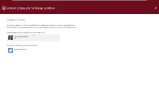 Windows 8.1 Atanan Erişim Özelliği