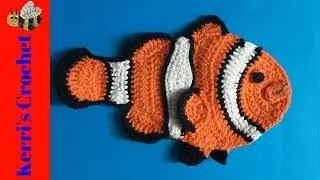 Crochet Clown fish Tutorial - Crochet Applique Tutorial