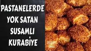 pastanelerde yok satan asla bayatlamayan susamlı kurabiye tarifi