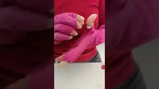 ASMR Ripping my pink gLOVEs
