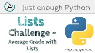 Python Lists - Challenge | Just enough Python