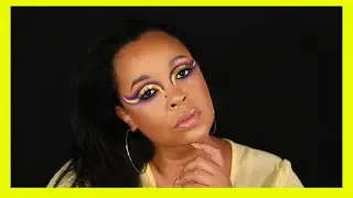 DRAMATIC PURPLE AND YELLOW CUT CREASE💜💛