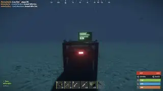 Rust - patrol heli and oil rig crate under water