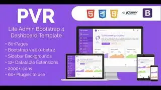 PVR - Lite Admin Bootstrap 4 Dashboard Template | Themeforest Website Templates and Themes