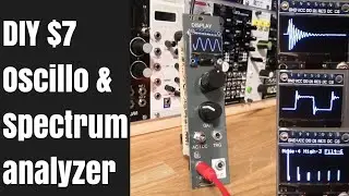 [ $7 ] DIY modular synth Oscilloscope & Spectrum analyzer with Arduino nano , OLED SSD1306
