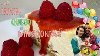 TARTA 🍰 de QUESO al MICROONDAS ¡¡Facilísima!!
