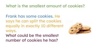 What is the smallest amount of cookies?