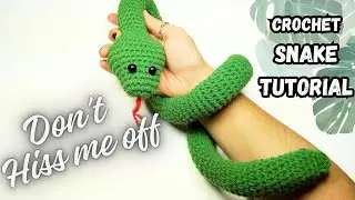 How to Crochet Snake | Free Written Pattern | Beginner Easy Tutorial