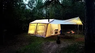 CAMPING IN THE DEPTHS OF THE FOREST IN THE COMFORT OF HOME / WE SAW THE WILD HORSES