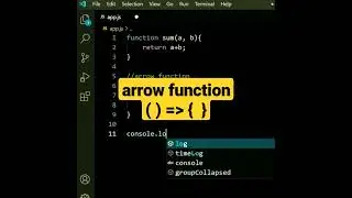 arrow function | javascript tutorial 