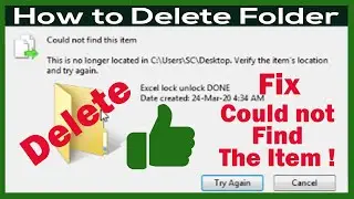 How to Delete Error Folders & Files from Computer 