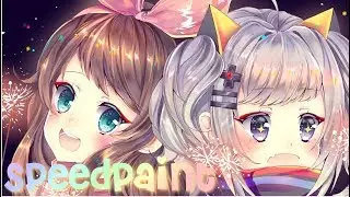 Kizuna Ai & Kaguya Luna [Painttool Sai]