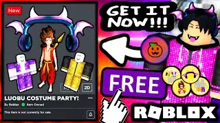 FREE ACCESORIES! HOW TO GET Neon Devil Headphones! Gold & Purple Disco Outfits! (ROBLOX LUOBU PARTY)