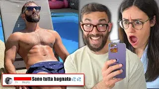 LA MIA RAGAZZA REAGISCE ai COMMENTI sotto le MIE FOTO!