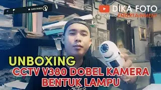 CCTV V380 DOBEL KAMERA ❗CCTV 2 KAMERA ❗CCTV BENTUK LAMPU
