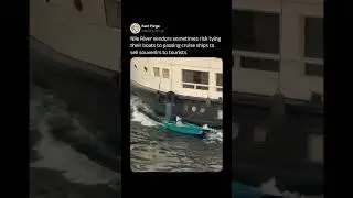 These vendors sell to moving cruise ships 🚢 