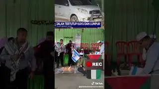 bendera israel dibakar