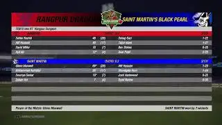 Bpl s8 m55 Rangpur vs Saint Martin