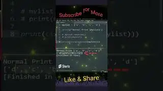 Reverse List in Python 3 Simple Way 