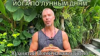 Йога онлайн. Йога по лунным дням. Месяц упражнений на каждый день.