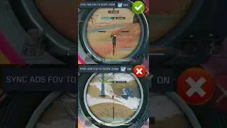 Sync ADS FOV ✅Best Settings in CODM BR 💯🔥Codmobile🤕CODM Pro Setting 