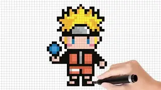 Cara menggambar Naruto | Easy Pixel Art