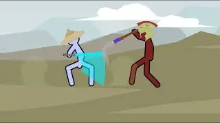 Supreme Duelist Stickman: spear vs katana (animation)