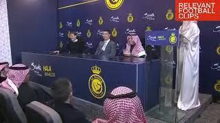 The press room directs Cristiano Ronaldo’s iconic ‘SIUUUUU’ at him