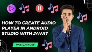 How to create audio player in android studio with java?