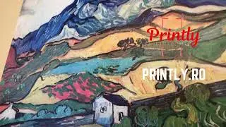 Van Gogh canvas Landscape from San Remy video PRINTLY RO