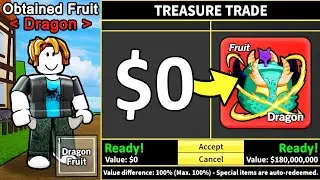NOOB Trading From ZERO To DRAGON In Blox Fruits (Roblox)