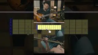 Diagonal pentatonic makes the blue notes easy #guitarlesson #guitartutorial