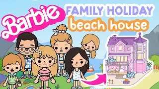 BARBIE & Family NEW Coastal Beach House Villa PINK Aesthetic not FREE TOCA BOCA House Home Ideas