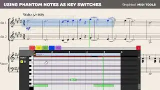 Triggering key switches in Sibelius with Spitfire Strings and Graphical MIDI Tools
