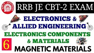 ELECTRONICS COMPONENTS & MATERIALS (MAGNETIC MATERIALS) FOR RRB JE CBT-2