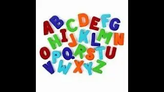 A to Z Letters green screen