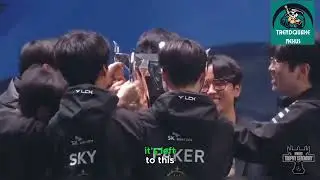 WORLDS2023 CHAMPIONS.ZEUS, ONER, FAKER, GUMAYUSI, KERIA LIFTS T1’S 4TH WORLDS TROPHY.