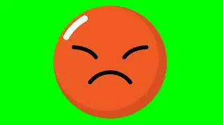 Zoom in angry Face Green screen Copyright free