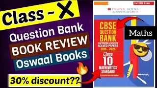 Class 10 Oswaal Maths Question Bank Review For Session 2025 - 26 | Mathematics Standard Qus Bank |