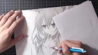 デート・ア・ライブ　　　190分で夜刀神十香描いてみた