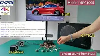 MPC1005 4K HDMI Button RS232 Control Optical Custom audio output channel Digital Signage Player Box
