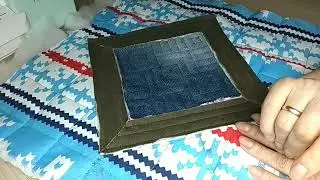 Джинсовый коврик+синель по мастер классу из интернета.