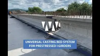 UNIVERSAL CASTING BED SYSTEM FOR PRESTRESSED I GIRDERS