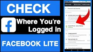 How to check where you're logged in on facebook||Where you're logged in facebook lite||Unique tech