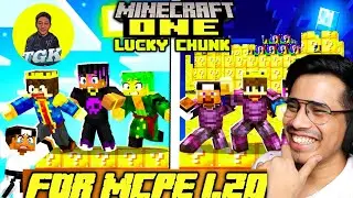 One Lucky Chunk like GamerFleet for Minecraft pocket edition 1.20|Technical Gamer Kumar|