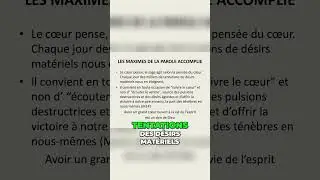 Suivre le cœur  Les devoirs quotidiens du sage 