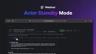 Actor Standby: Make your Actors ready for advanced tasks