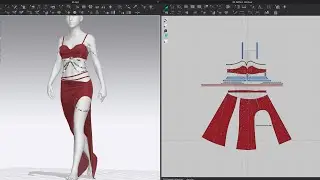 how to make dress like this in Clo3D and Blender
