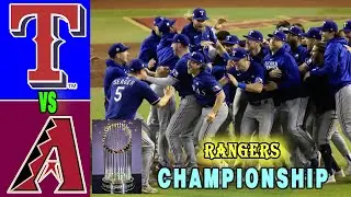 Rangers vs. D-backs [FULL GAME] World Series 2023  (11/01/23) Hightlights | Champion MLB 2023